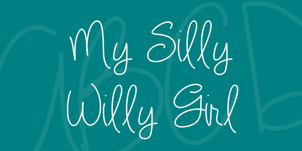 My Silly Willy Girl Font website image
