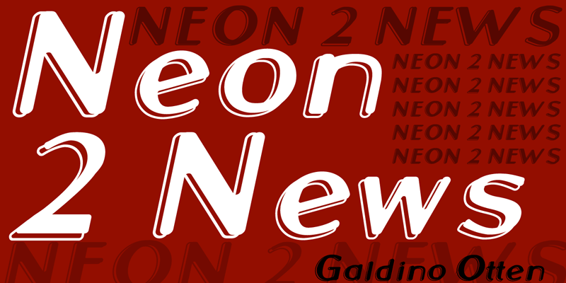 Neon 2 News Font website image