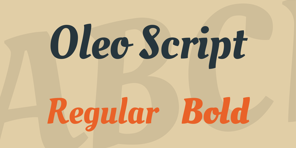 Oleo Script Font Family website image