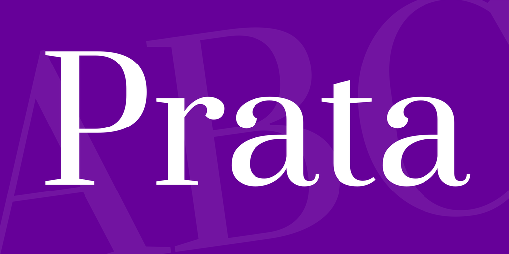 Prata Font website image