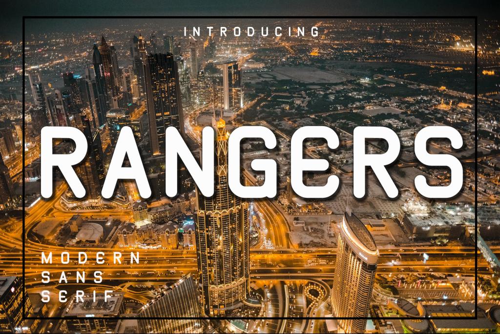 RANGERS – Personal Use Font website image