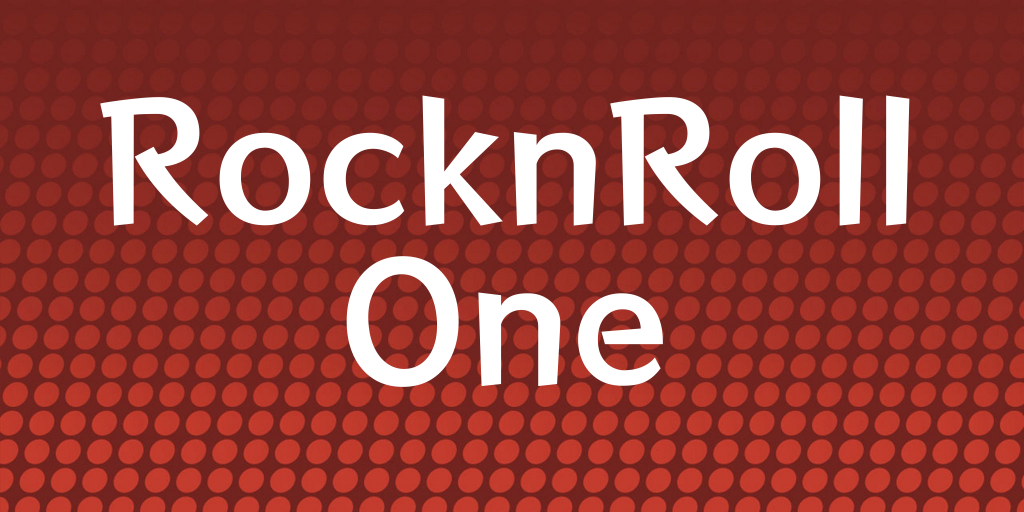 RocknRoll One Font website image
