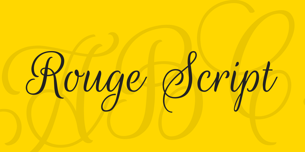 Rouge Script Font website image