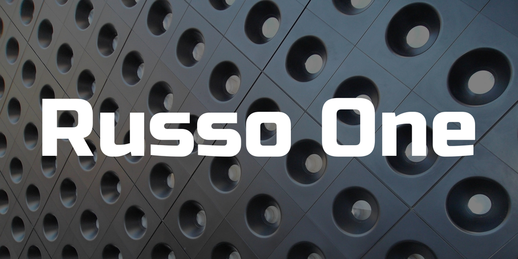 Russo One Font website image