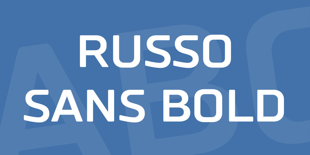 Russo Sans Bold Font website image