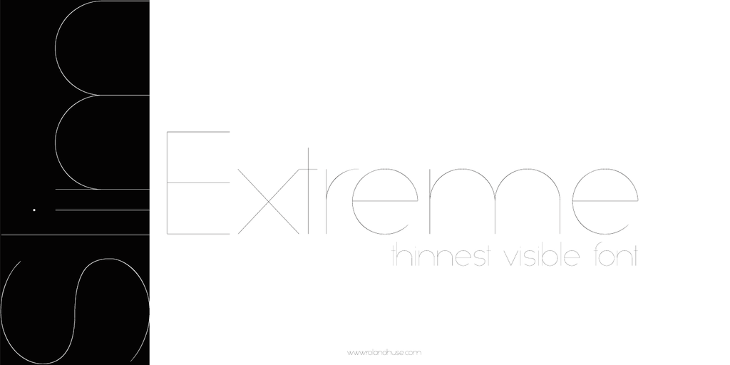 Slim Extreme Font website image