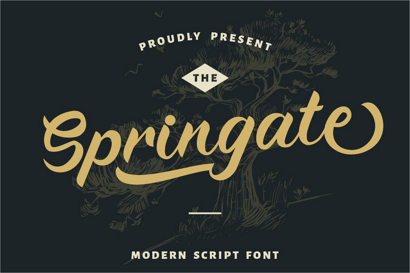 Springate Font website image