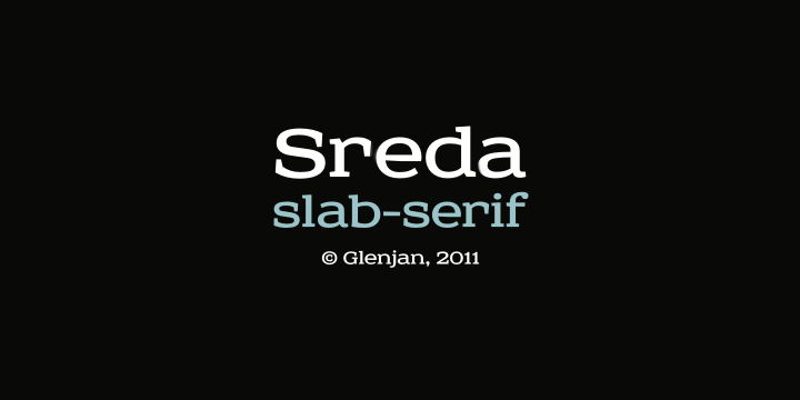 Sreda Font website image