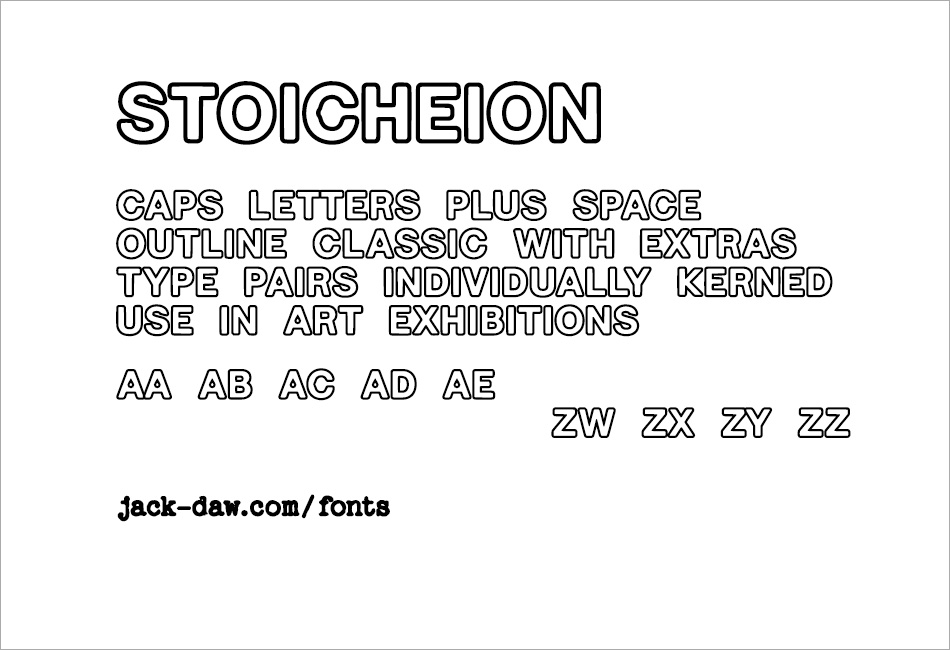 Stoicheion Font website image