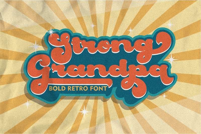 Strong Grandpa Font website image