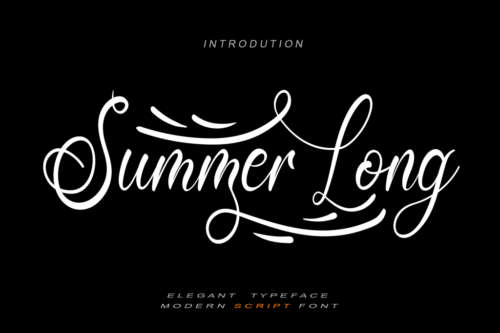 Summer Long Font website image