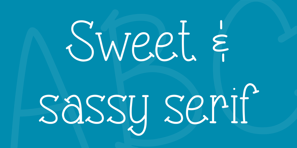 Sweet & sassy serif Font website image