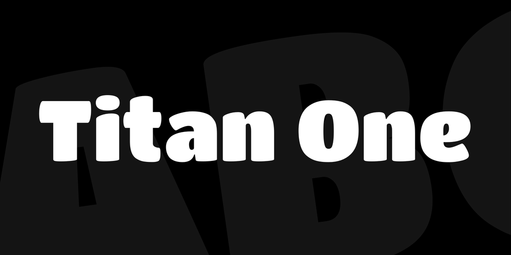 Titan One Font website image