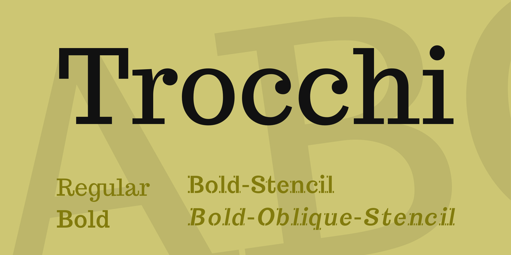 Trocchi Font Family website image