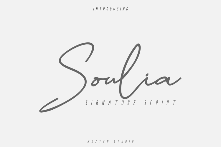Soulia Font website image