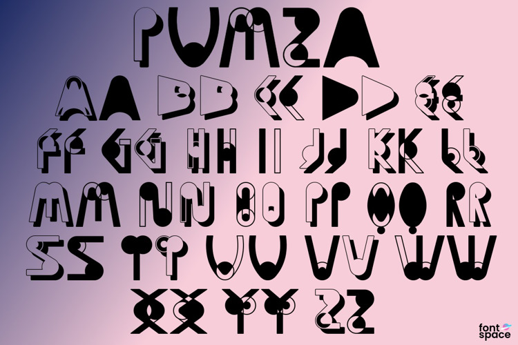 Pumza Font website image