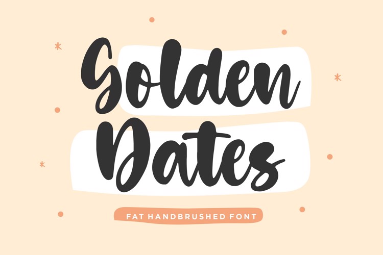 Golden Dates Font website image