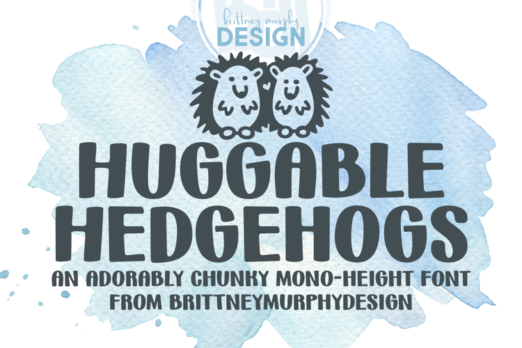 Huggable Hedgehogs Font website image