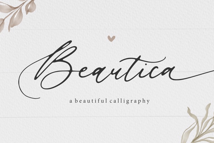 Beautica Font website image