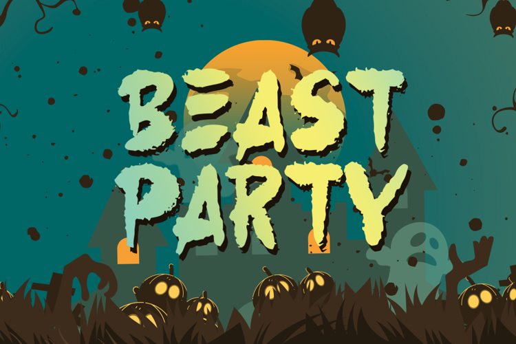 Beast Party Font website image