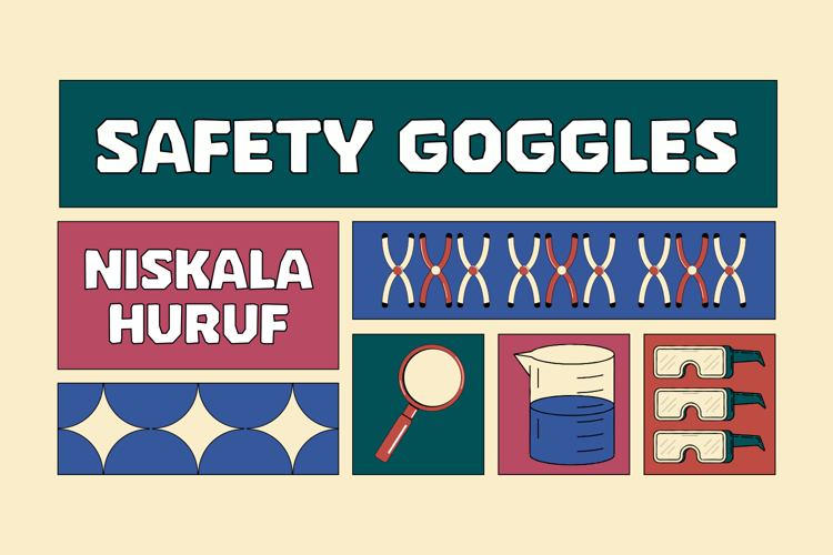 Safety Goggles Font website image