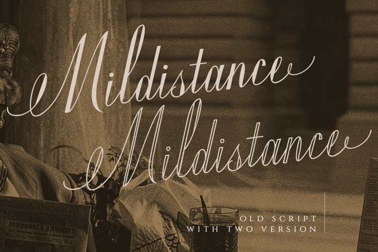 Mildistance Font website image