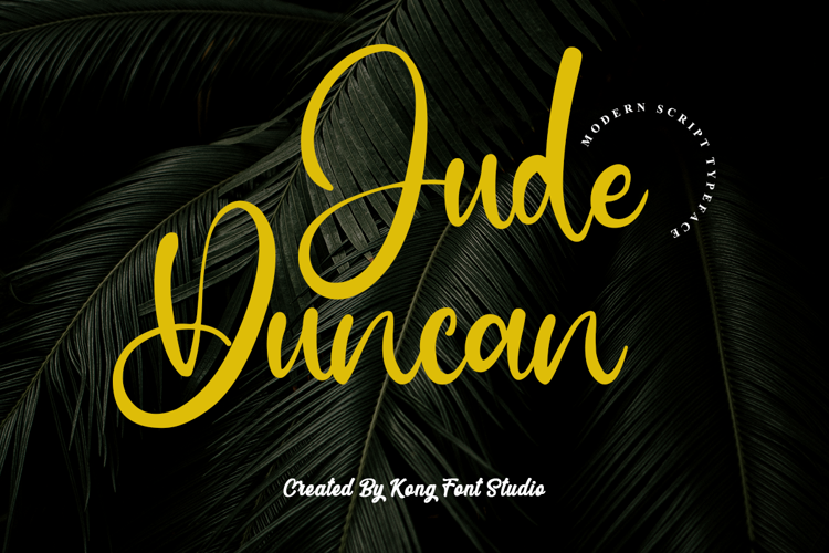 Jude Duncan Font website image