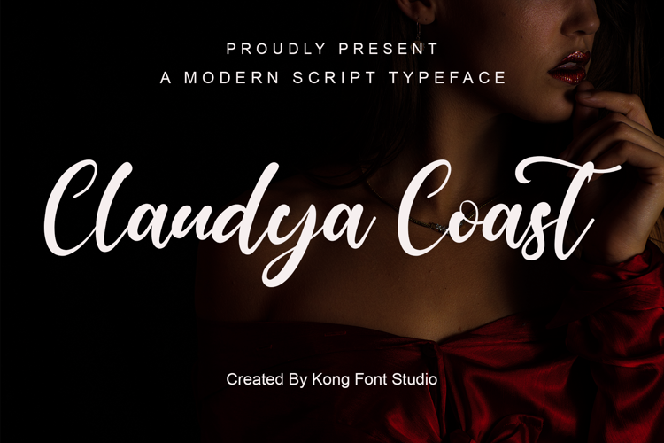 Claudya Coast Font website image