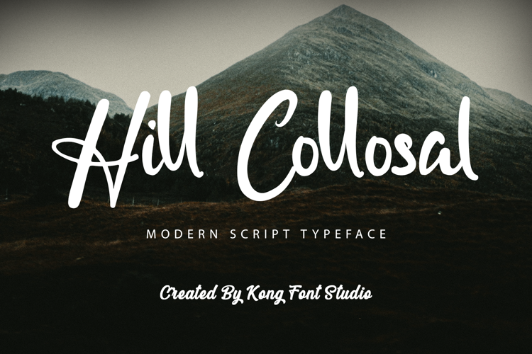 Hill Collosal Font website image