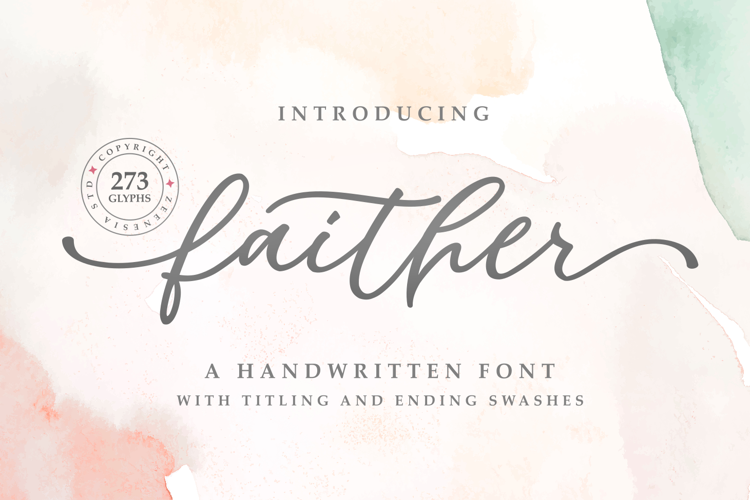 Faither Font website image