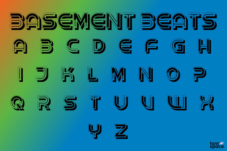 Basement Beats Font website image