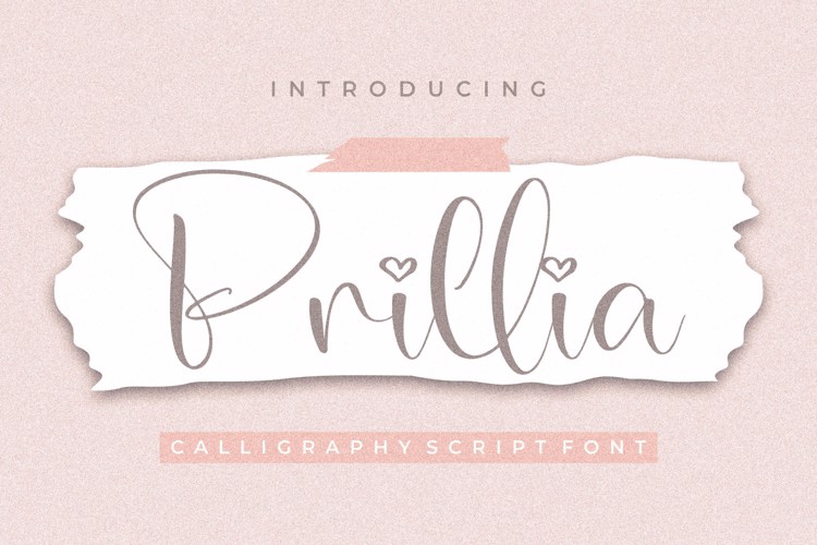 Prillia Font website image