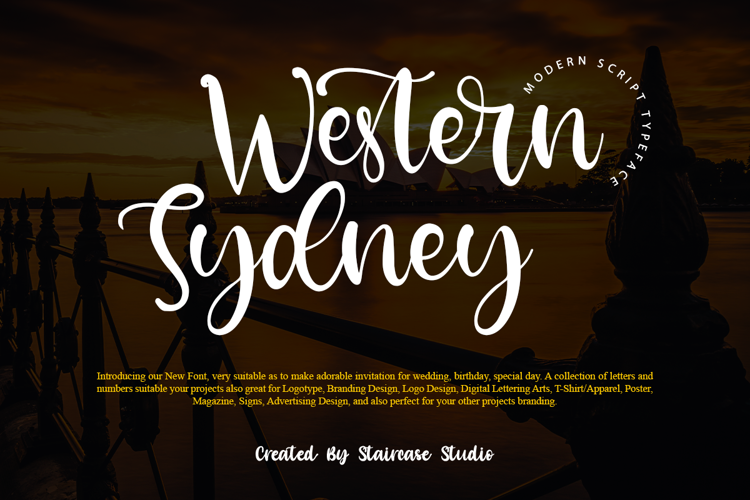 Western Sydney Font website image