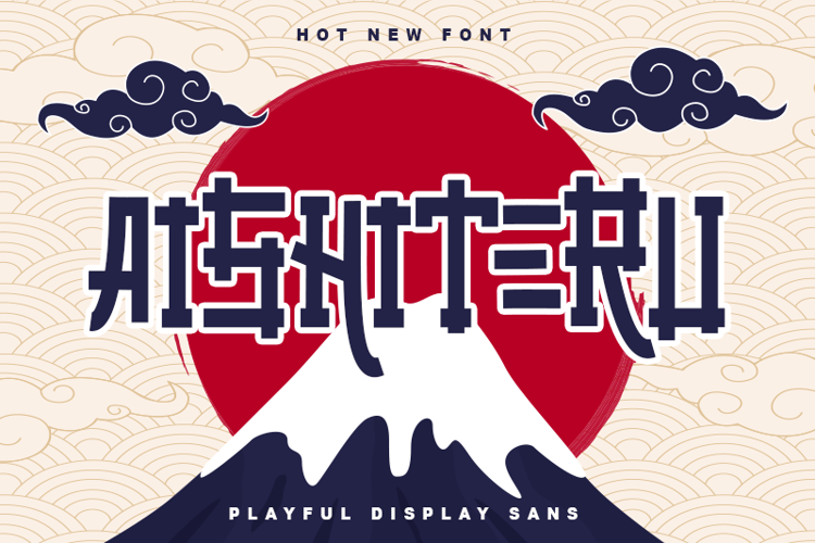 Aishiteru – Font website image