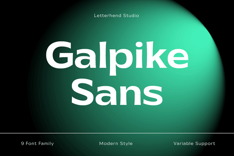 Galpike Font website image