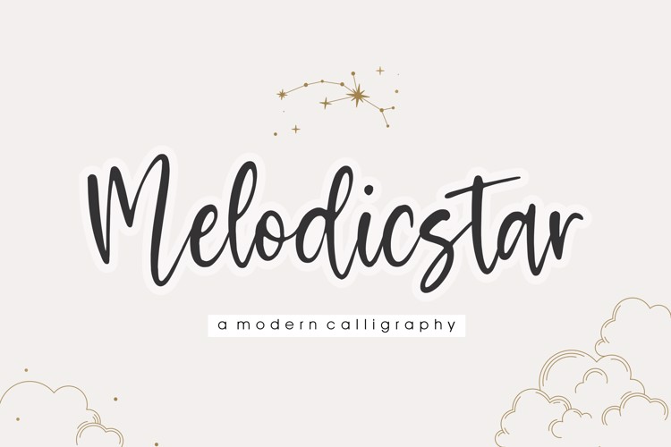 Melodicstar Font website image