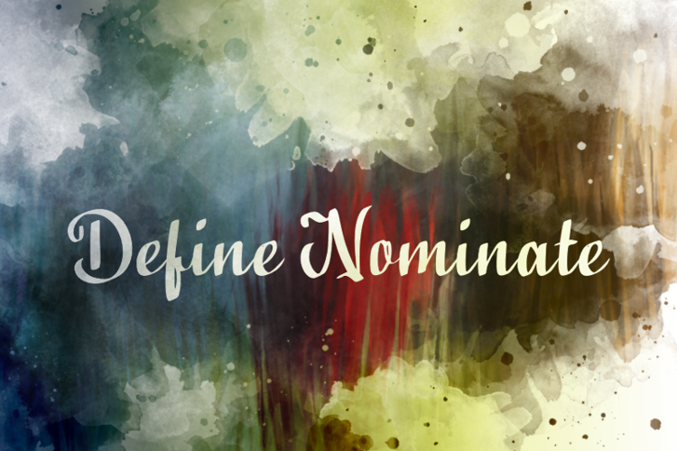 d Define Nominate Font website image
