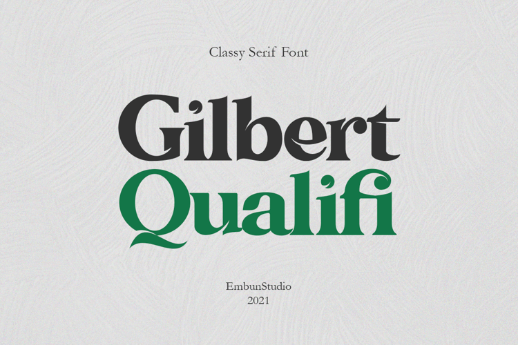 Gilbert Qualifi Font website image