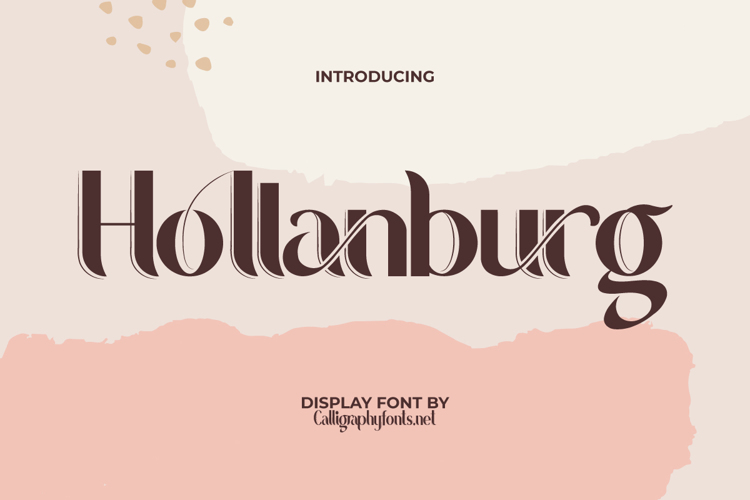 Hollanburg Font website image