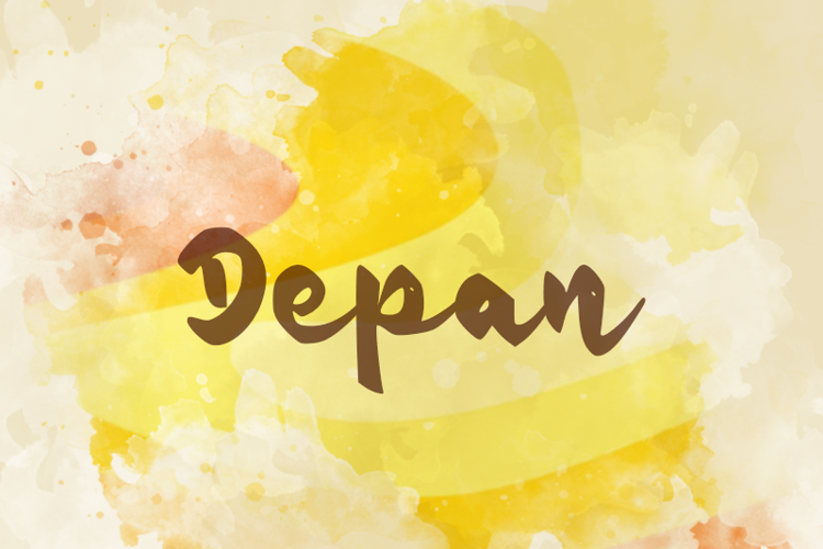 d Depan Font website image