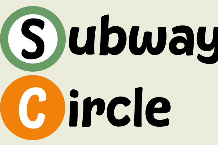 Subway Circle Font website image