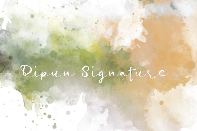d Dipun Signature Font website image