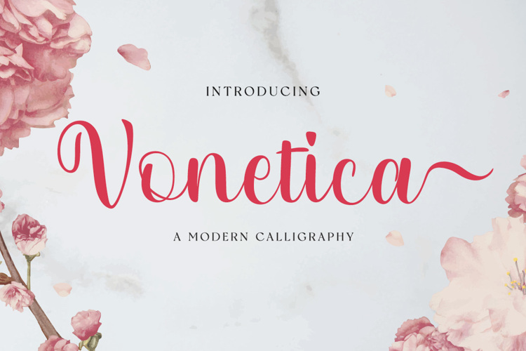 Vonetica Font website image