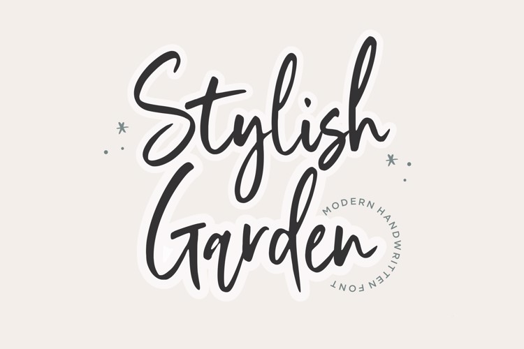 Stylish Garden Font website image