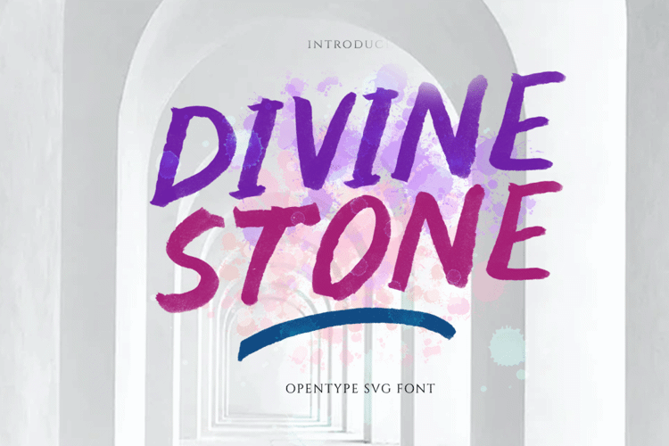 Divine Stone Solid Font website image