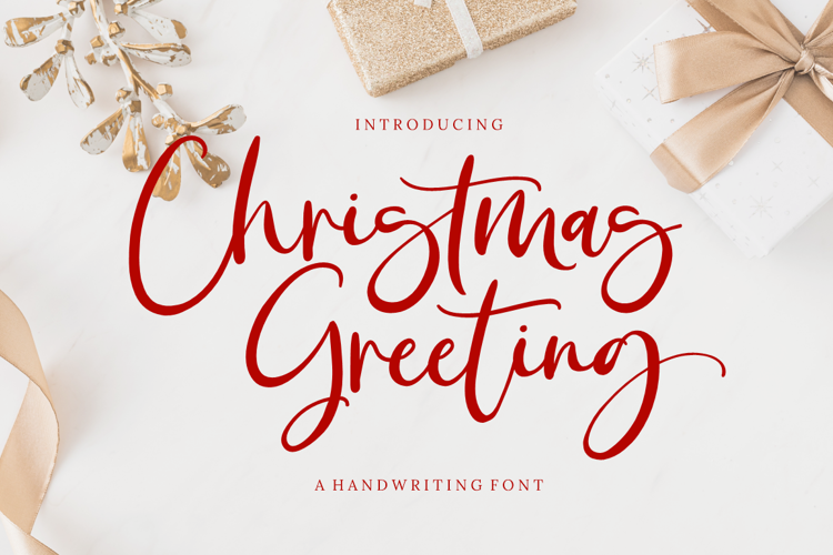 Christmas Greeting Font website image