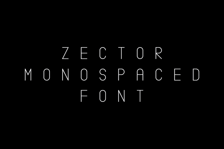 Zector Font website image