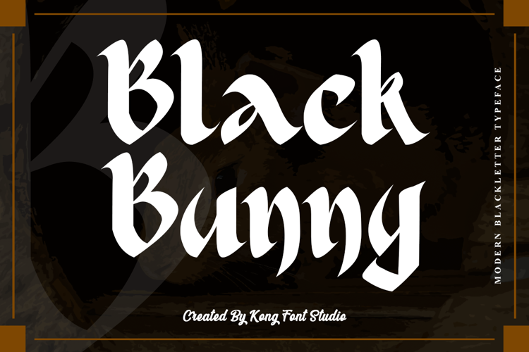 Black Bunny Font website image