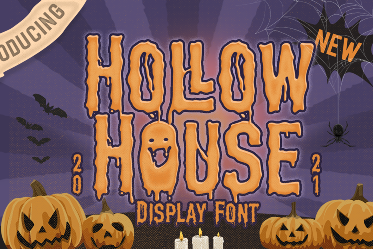 Hollow House Font website image