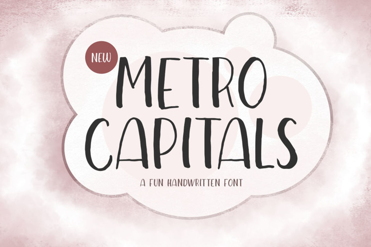 Metro Capitals Font website image